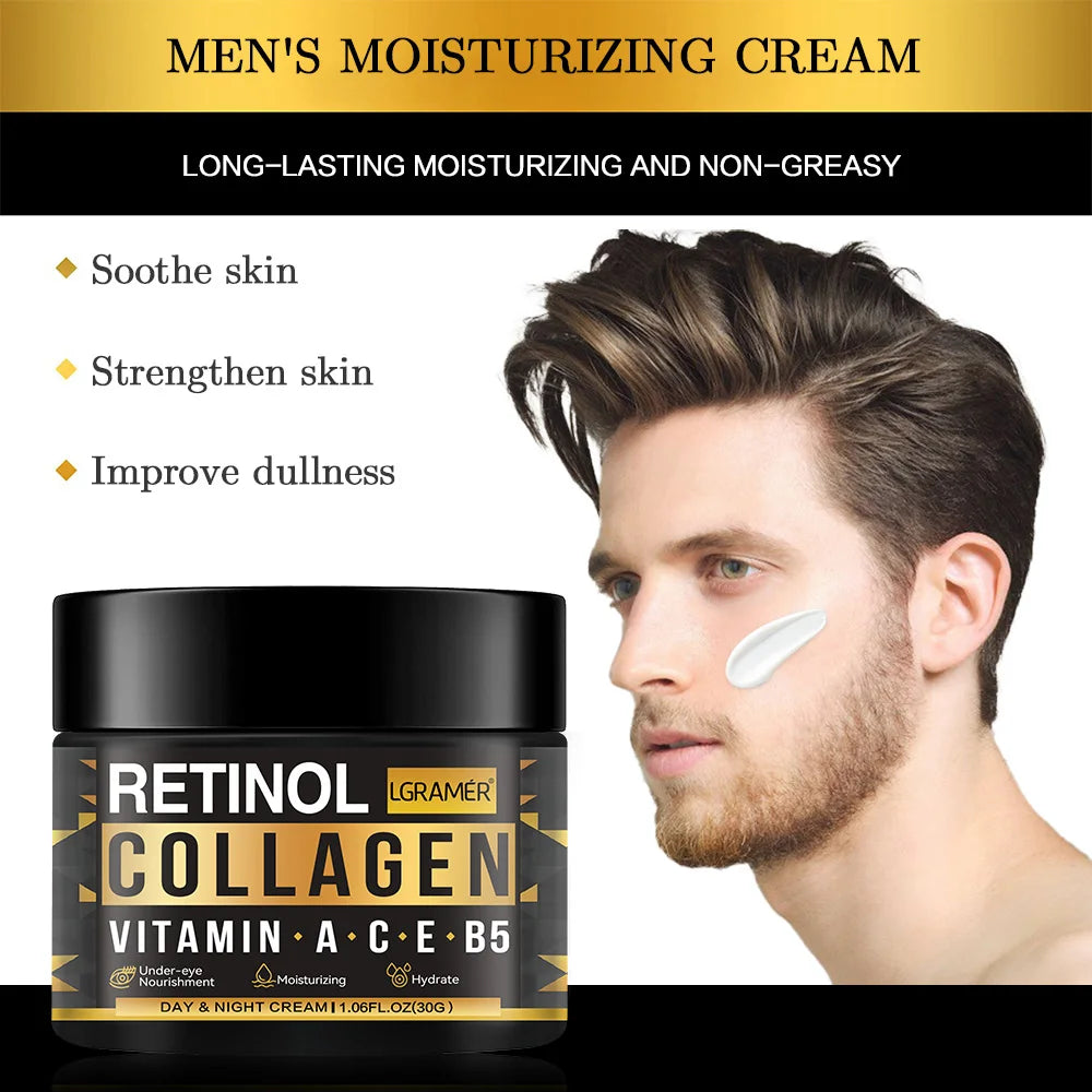 Men’s Retinol Collagen Face Cream – Firming & Hydrating Skincare