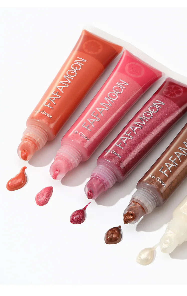 Pearl Mirror Liquid Lip Gloss – Glitter Shine, Moisturizing & Plumping Color