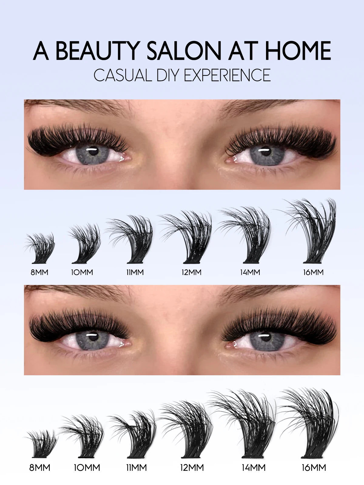 Fluffy Volume Faux Mink Eyelash Extension Kit – Mixed Tray