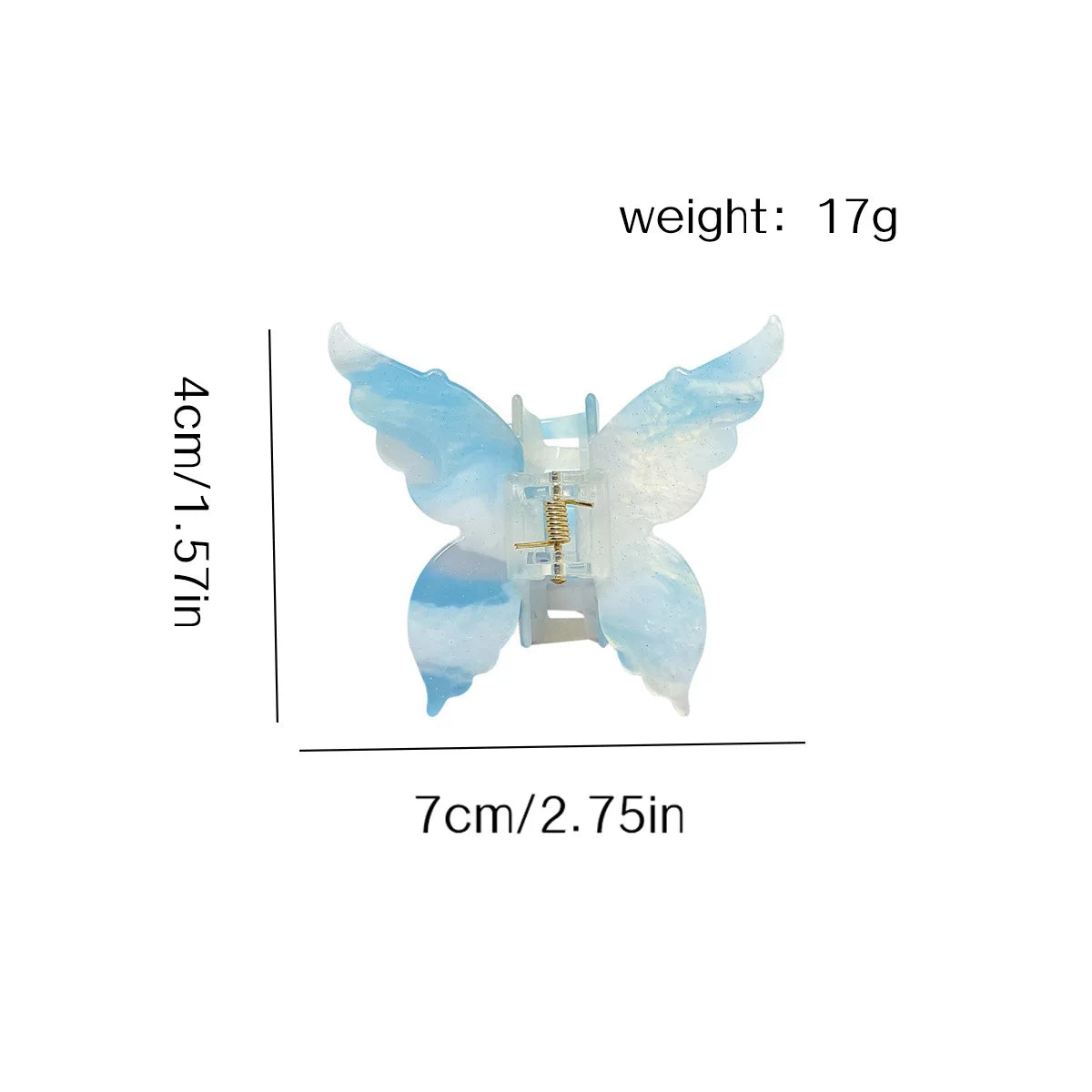 Fairy Butterfly Hair Claw Clips – Color-Changing Hair Accessories for Women & Girls