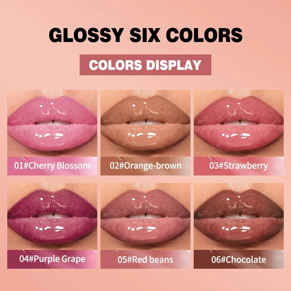 QIBEST Crystal Jelly Lip Oil Gloss – Hydrating & Smoothing Tint