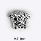 10pcs 3D Alloy Anchor Nail Charms – Gold & Silver Luxury Nail Decorations