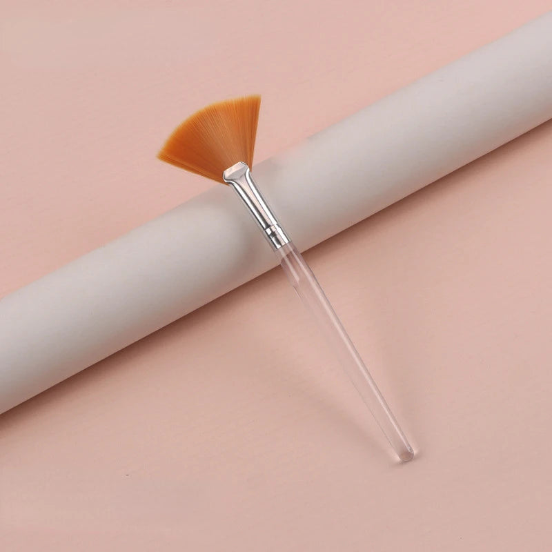 1/8pcs Fan Acid Facial Brush Set – Soft Portable Mask Brushes for Skin Care & Beauty Salon Use