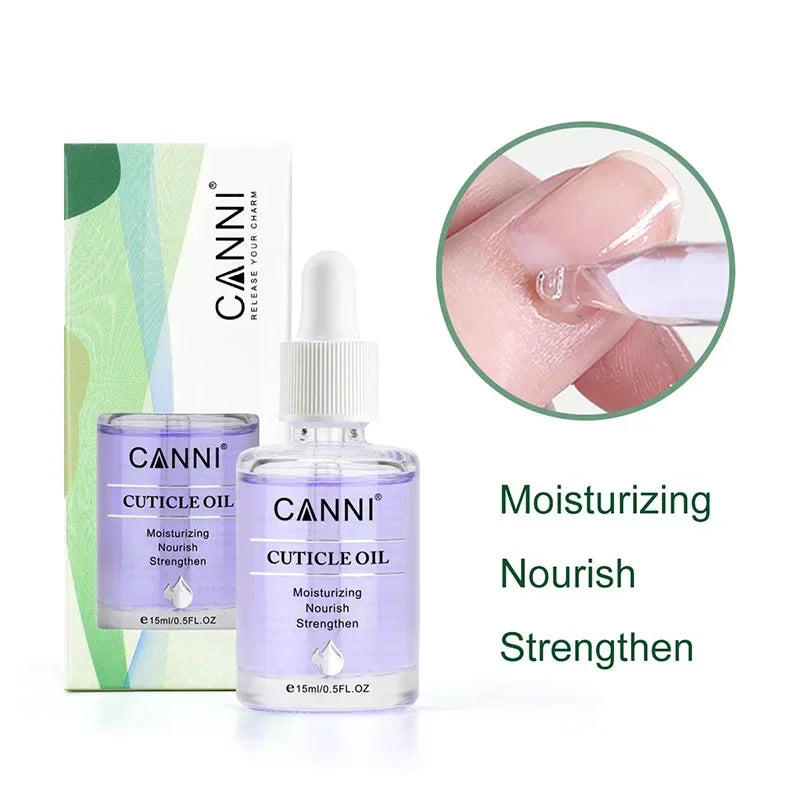 15ml Cuticle Oil Softener – 6 Flavors Natural Nail Nourish & Moisturize Care for Manicure