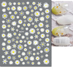 3D Y2K Hibiscus Floral Nail Stickers