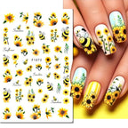 3D Floral & Butterfly Nail Art Stickers