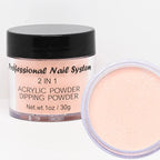2-in-1 Acrylic & Dipping Powder – Nail Dust Pigment for French Dip, Glitter Manicure & Gel Polish, FAW53