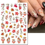 3D Floral & Butterfly Nail Art Stickers