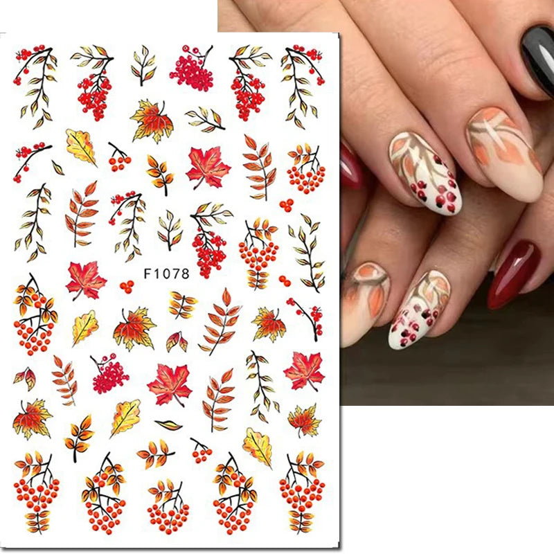 3D Floral & Butterfly Nail Art Stickers