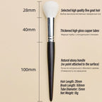 Luxury Blush Brush – Natural Goat Hair & Ebony Handle for Flawless Makeup