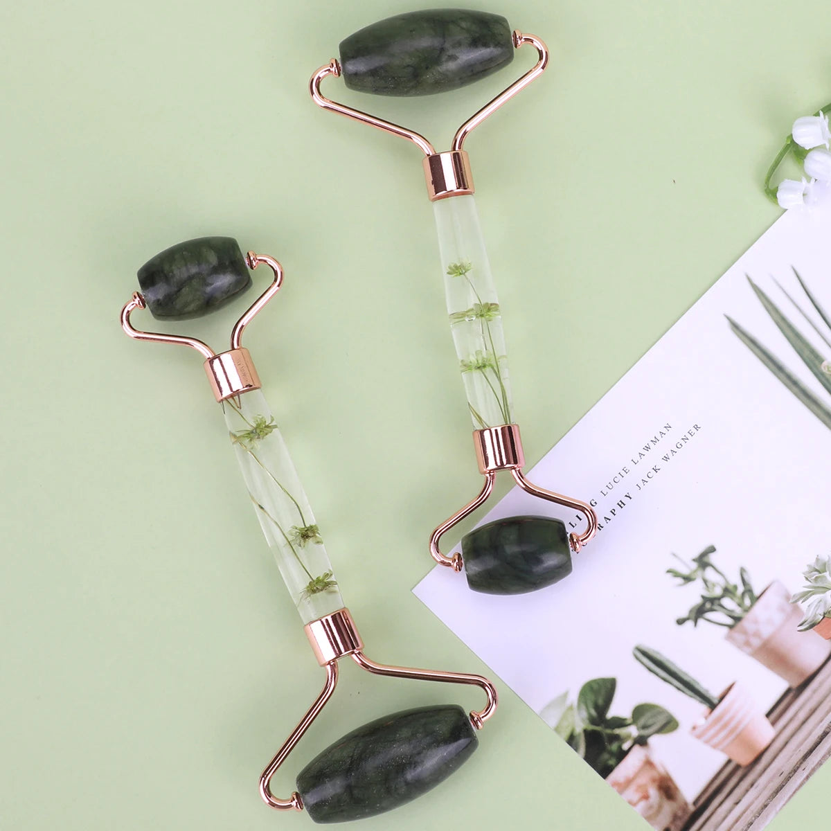 Natural Jade Face Roller Massager – Beauty & Relaxation Tool