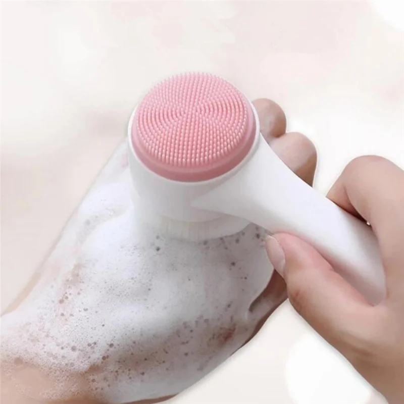 AA20-3D Double-Sided Facial Cleansing Brush – Soft Bristles & Manual Massage