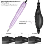 Portable Electric Nail Drill – Mini Nail File Machine for Acrylic & Gel Nails, Manicure & Pedicure Tool