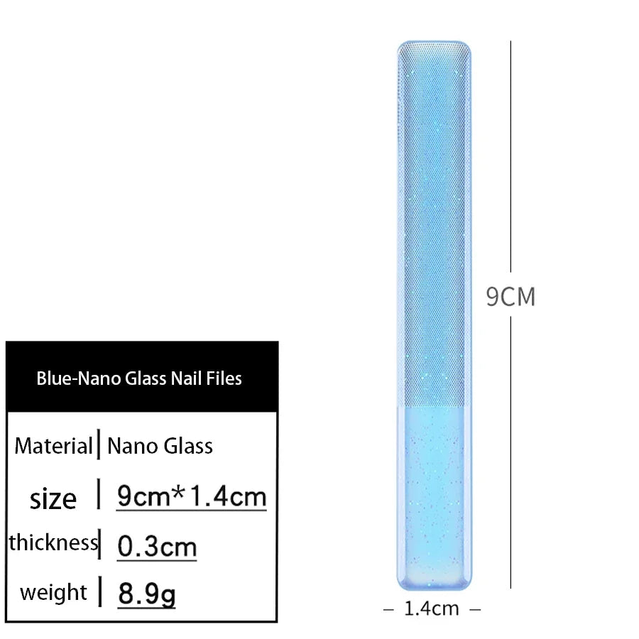 Nano Glass Nail File – Professional Washable Polishing Tool for Shiny, Smooth Nails