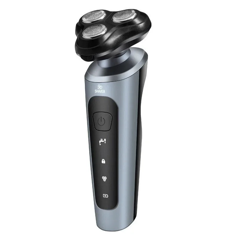 9D Electric Razor for Men – USB Rechargeable Full-Body Shaver & Beard Trimmer with Floating Head Technology