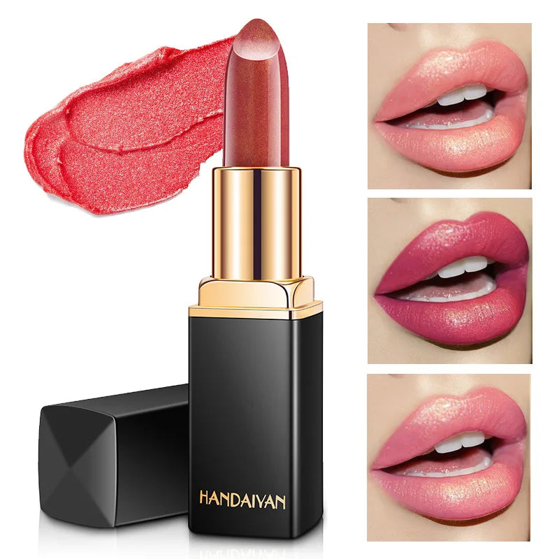 Handaiyan 9-Color Matte & Glitter Velvet Lipstick – Long-Lasting, Waterproof
