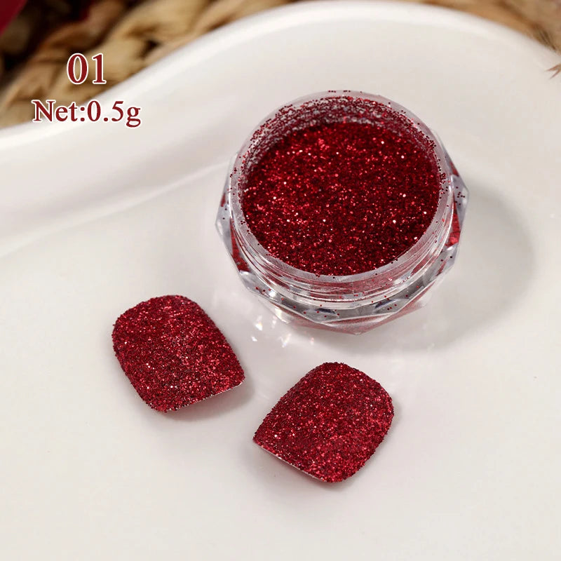 10g Gradient Pearl Nail Powder – Metallic Aurora Effect Glitter Dust for UV Gel Nail Art Decorations