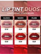 MLSMILE 6-Color Velvet Matte Lip Glaze – Waterproof, Long-Lasting, Non-Stick Lip Tint