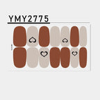 Pink Self-Adhesive Nail Sticker Strips – Foil Nail Art Set