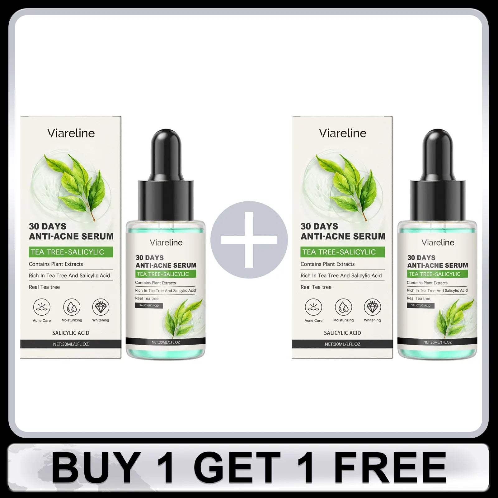 Salicylic Acid Face Care Set – Cleanser, Toner, Serum & Anti-Acne Cream
