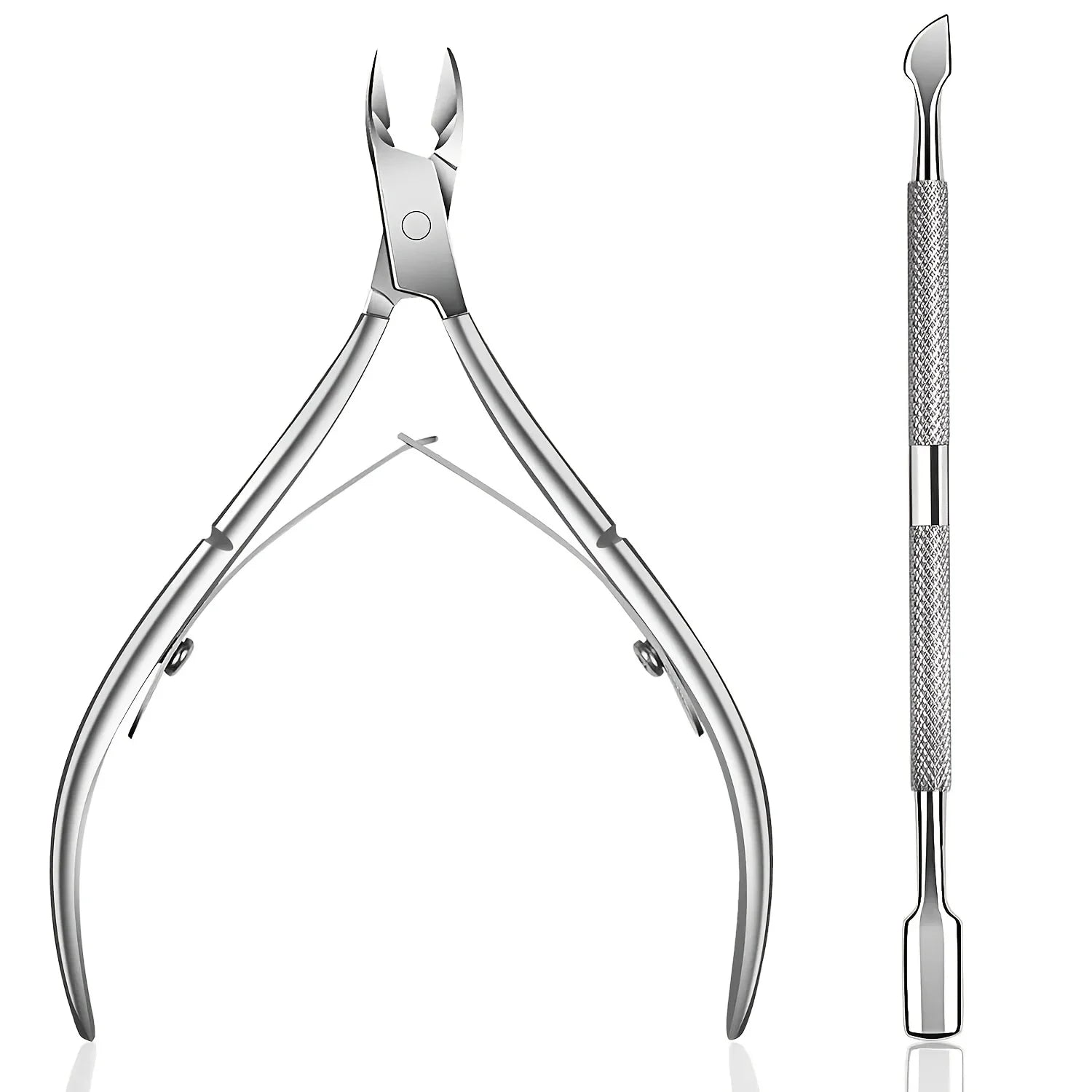 Cuticle Trimmer with Pusher – Professional Stainless Steel Cuticle Remover, Nipper & Durable Clipper Tool
