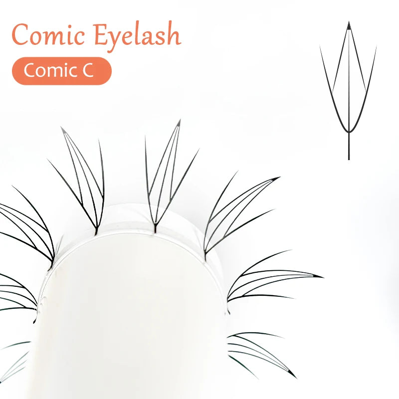 Anime Spire Individual Cashmere Eyelashes – Natural, Soft, Feathered Manga Lashes