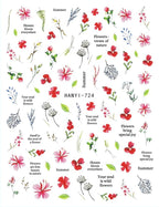 3D Floral & Butterfly Nail Art Stickers