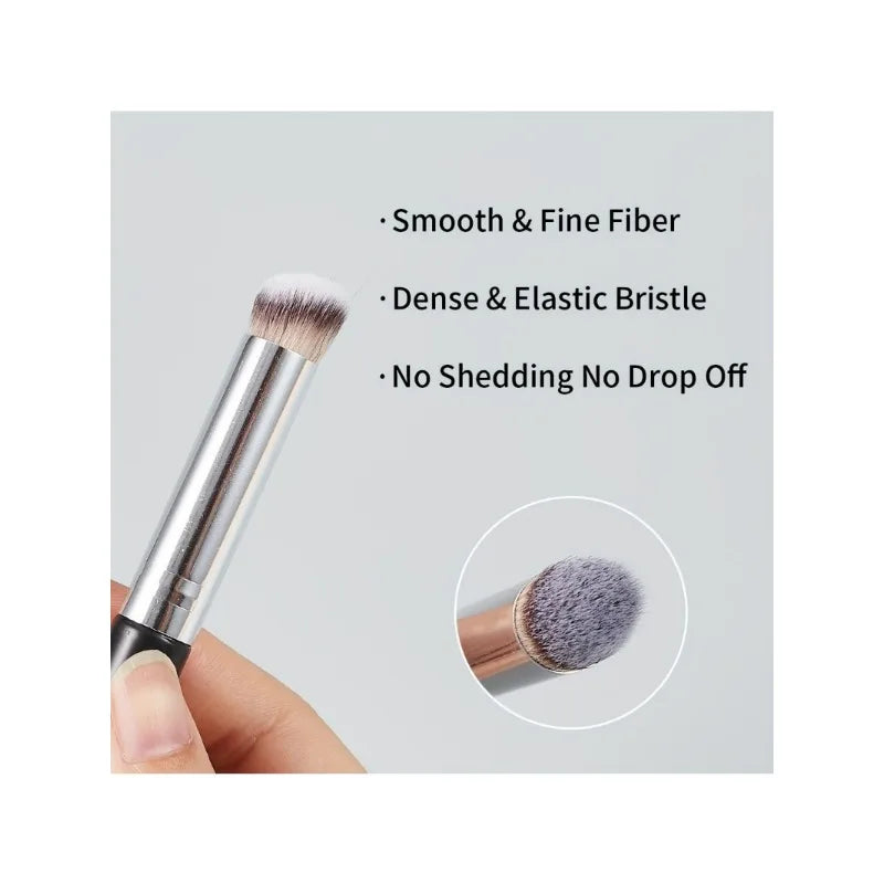 Luxury Under Eye & Nose Contour Brush – Dense Bristles for Flawless Coverage