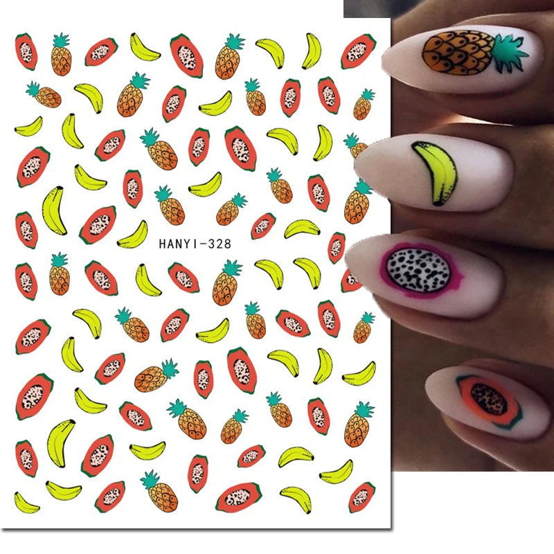 3D Floral & Butterfly Nail Art Stickers