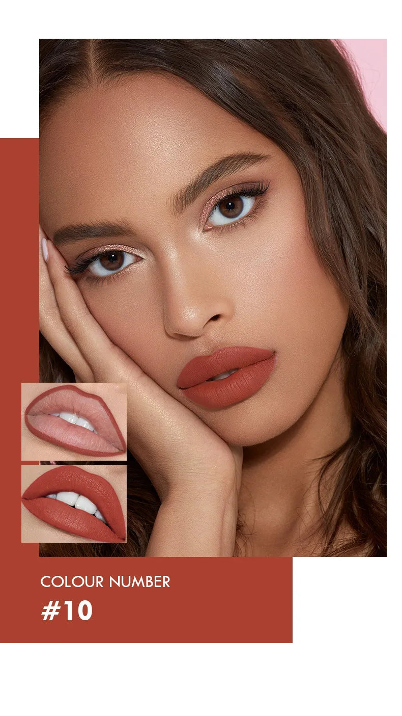 12pcs Waterproof Nude Lip Liner Set – Long-Lasting, Moisturizing Pencils