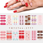 Pink Self-Adhesive Nail Sticker Strips – Foil Nail Art Set