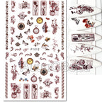 3D Floral & Butterfly Nail Art Stickers Decals