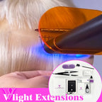 Shinehair Original V-Light Technology Hair Extension Machine & Glue Kit – Tape & V-Light Extensions Tool Set