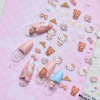 5D Anime Nail Stickers – Hello Kitty, Kuromi & Cinnamoroll