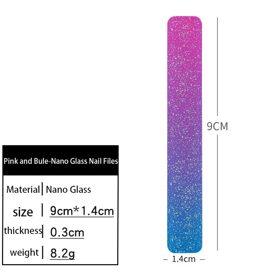 Nano Glass Nail File – Professional Washable Polishing Tool for Shiny, Smooth Nails