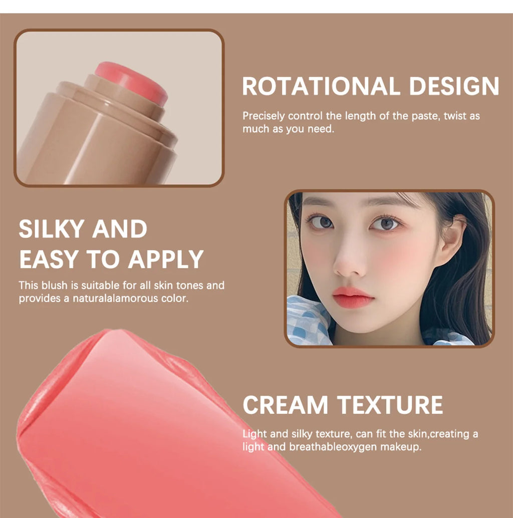 Blush & Lip Stick – Creamy, Hydrating, Blendable Rouge