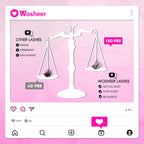 WOSHEER Natural Cluster Lashes – Volume Mixed Eyelash Extensions