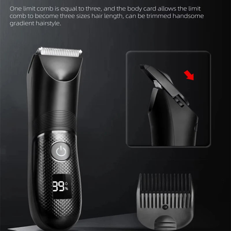 Electric Body & Beard Hair Trimmer – Men’s Grooming Kit