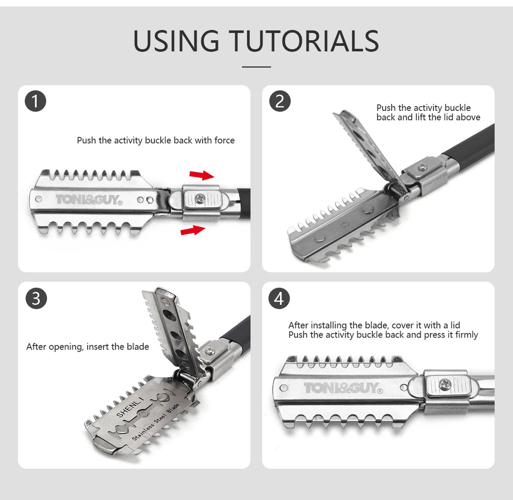Professional Double-Edge Hair Razor Comb – Salon Cutting & Thinning Tool