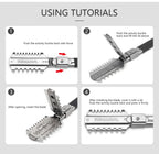 Professional Double-Edge Hair Razor Comb – Salon Cutting & Thinning Tool