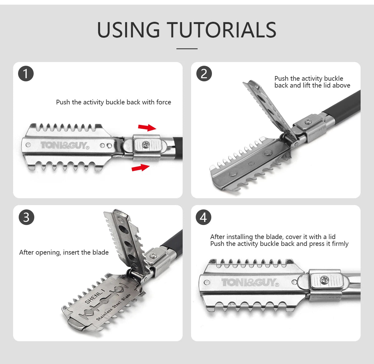 Professional Double-Edge Hair Razor Comb – Salon Cutting & Thinning Tool