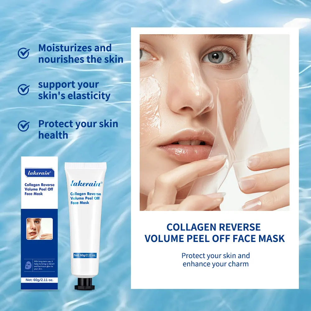 Collagen Volume Peel-Off Face Mask – Exfoliating & Deep Cleansing Mask for All Skin Types
By