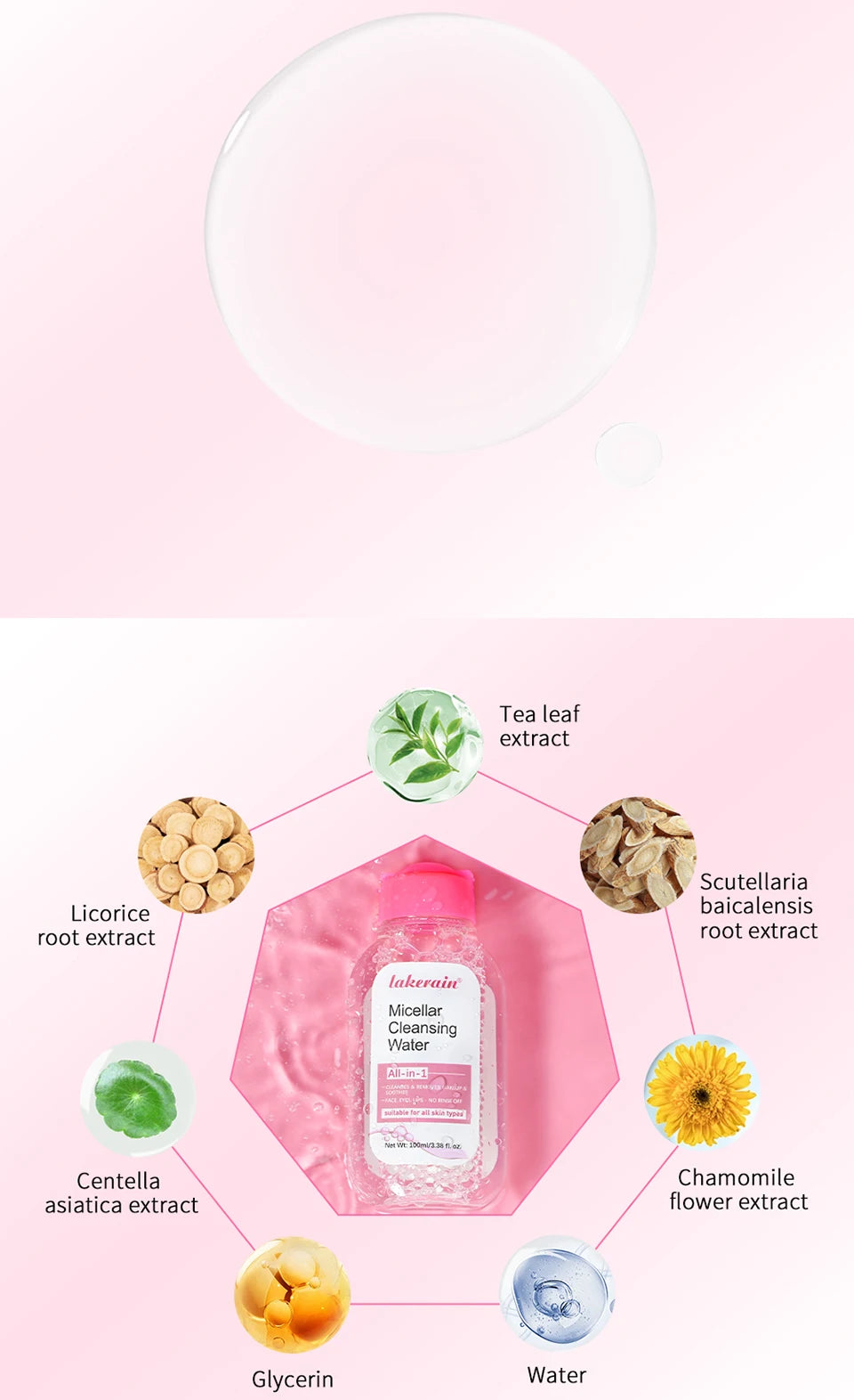 Garnier Micellar Water 100ml – Hydrating Makeup Remover & Facial Cleanser