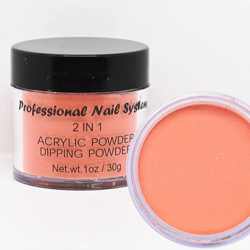 2-in-1 Acrylic & Dipping Powder – Nail Dust Pigment for French Dip, Glitter Manicure & Gel Polish, FAW53