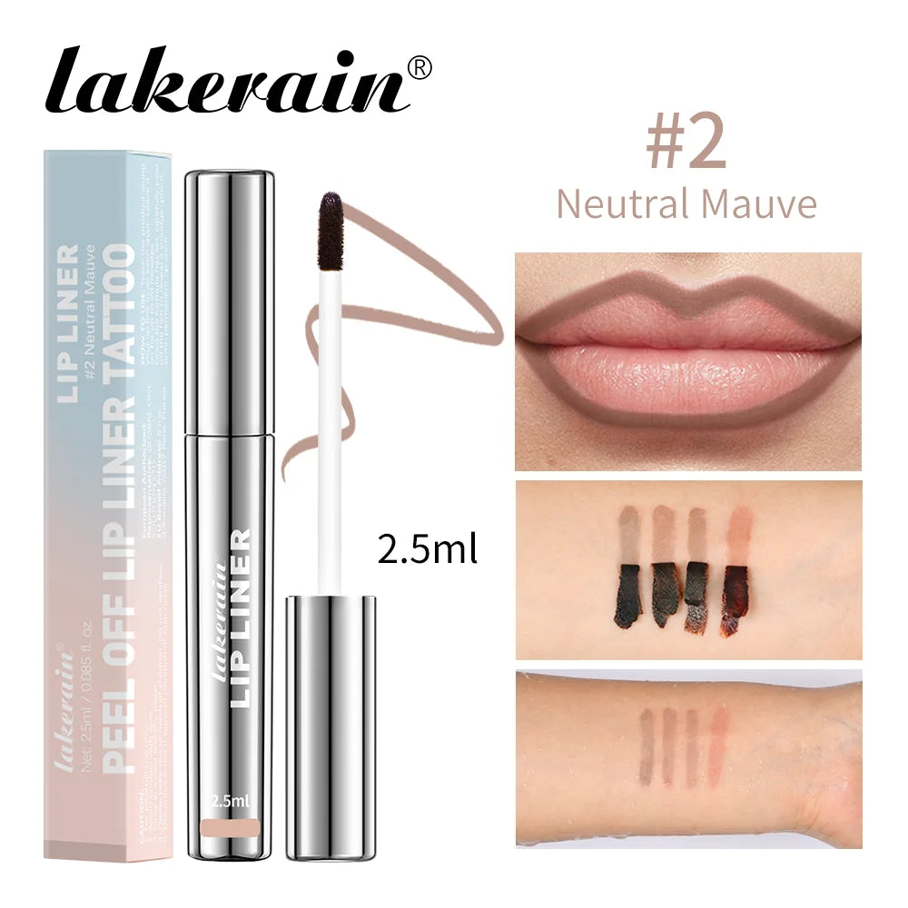 Vitamin E Waterproof Liquid Lip Liner – Long-Lasting with Hyaluronic Acid