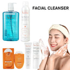 Avene Facial Cleanser & Moisturizing Gel – Deep Cleansing, Whitening, with Cold Cream & SPF 50+ Sunscreen