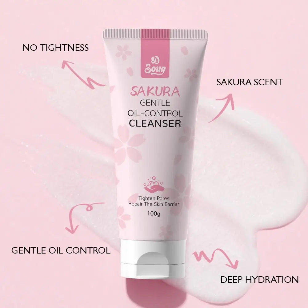 Sakura Gentle Deep Cleanser – Oil Control & Pore Care, 100g