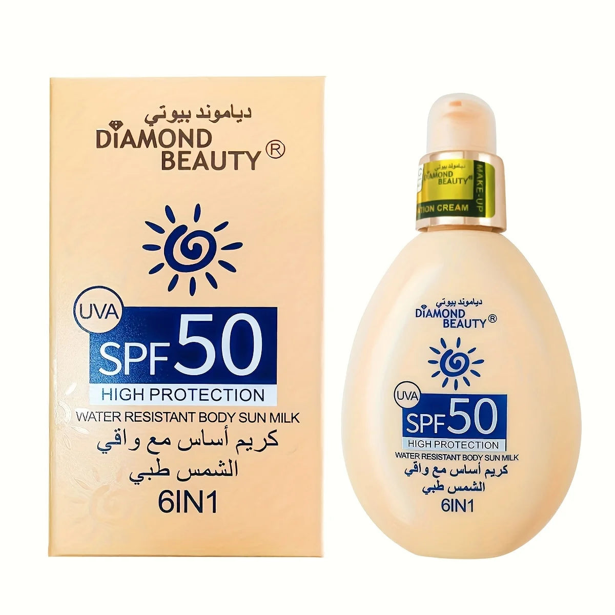 SPF 50 Sunscreen Cream – Face & Body Daily Moisturizer, 100ml
