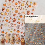 Sunflower & Autumn Harvest Nail Art Stickers