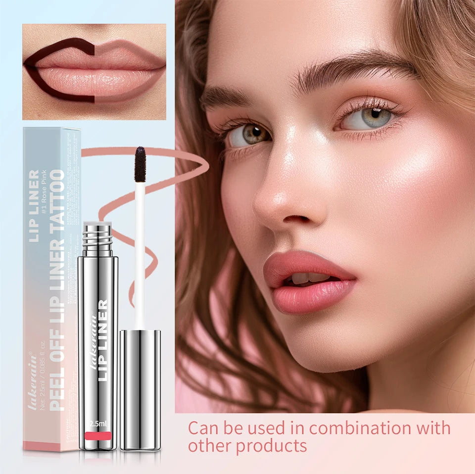 Vitamin E Waterproof Liquid Lip Liner – Long-Lasting with Hyaluronic Acid